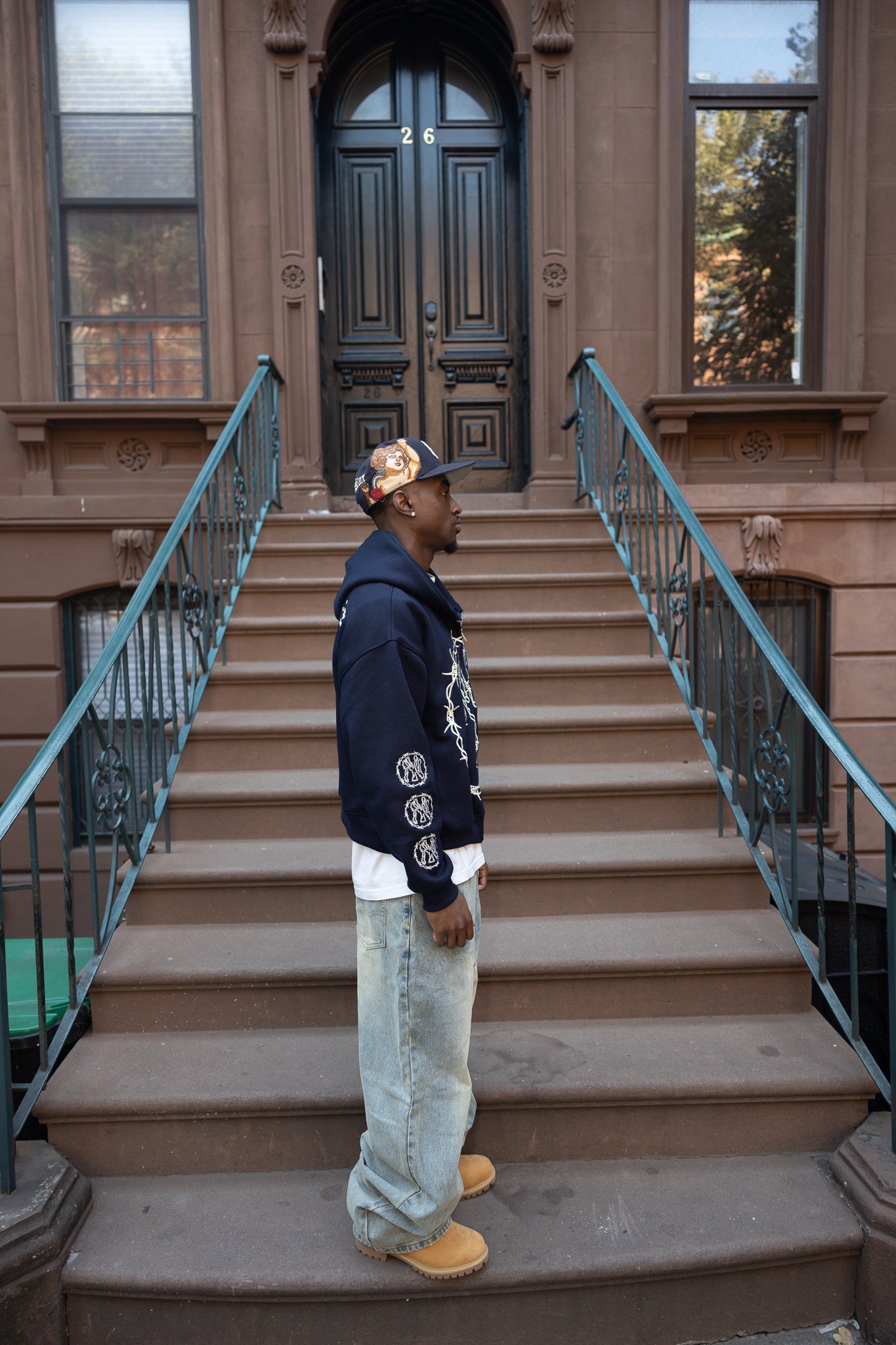 NY Wire Zip-Up Hoodie